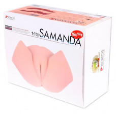 Samanda, мастурбатор  3D вагина,анус полуторс, без вибрации c двойным слоем материала