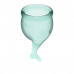 Набор менструальных чаш, 2шт Feel Secure Menstrual Cup Dark Green