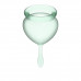 Набор менструальных чаш, 2шт Feel Good Menstrual Cup Light Green