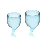 Набор менструальных чаш 2 шт Feel Secure Menstrual Cup Light Blue