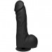 Фаллоимитатор-гигант с присоской-плагом черный KINK - The Really Big Dick