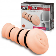 Crazy Bull Rossi Flesh 3D Мастурбатор вагина с утягивающими кольцами