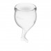 Набор менструальных чаш 2 шт Feel Secure Menstrual Cup Transparent