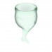 Набор менструальных чаш 2 шт Feel Secure Menstrual Cup Light Green