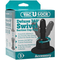 Аксессуар - плаг для крепл. Vac-U-Lock™ Deluxe 360° Swivel Suction Cup Plug - Black