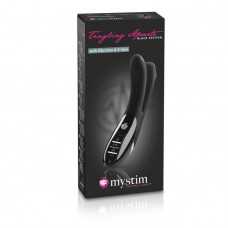 Tingling Apart eStim Vibrator, Black Edition Двойной электростимулятор