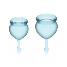 Набор менструальных чаш, 2шт Feel Good Menstrual Cup Light Blue