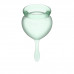 Набор менструальных чаш, 2шт Feel Good Menstrual Cup Light Green