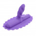 Фиолетовая насадка с блестками для премиум секс-машины UNICORN UNI HORN COWGIRL