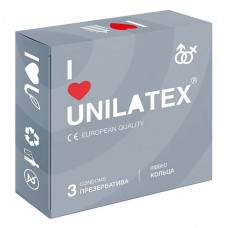 Презервативы с кольцами Unilatex® Ribbed 1 уп (3 шт)