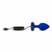 Вибрирующая втулка Vibrating Jewel Plug L/XL цвета синий сапфир