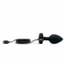 Вибрирующая втулка Vibrating Jewel Plug M/L черного цвета