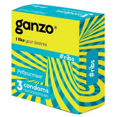 Презервативы GANZO Ribs №3 ребристые -1 уп (3 шт)