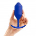 Профессиональная пробка для ношения B-vibe Snug Plug 4 синяя