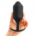 Профессиональная пробка для ношения B-vibe Snug Plug 6 черная