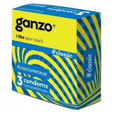 Презервативы GANZO Classic №3 классические -1 уп (3 шт)