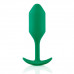 Профессиональная пробка для ношения B-vibe Snug Plug 2 зеленая