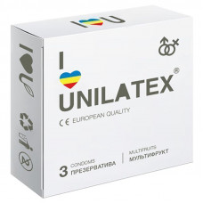 Мультифруктовые презервативы Unilatex® Multifruit 1 уп (3 шт)