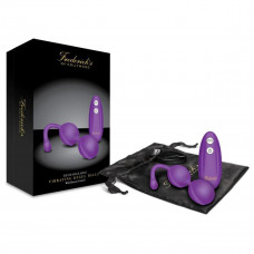 Вибрирующие фиолетовые вагинальные шарики с радиопультом 7 функций