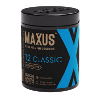 Презервативы в пластиковом контейнере классические MAXUS Classic X-Edition - 1 уп (12 шт)