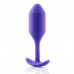 Профессиональная пробка для ношения B-vibe Snug Plug 2 фиолетовая