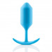 Профессиональная пробка для ношения B-vibe Snug Plug 3 голубая