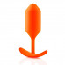 Профессиональная пробка для ношения B-vibe Snug Plug 3 оранжевая