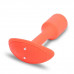 Профессиональная пробка для ношения с вибрацией оранжевая b-Vibe Vibrating Snug Plug 1