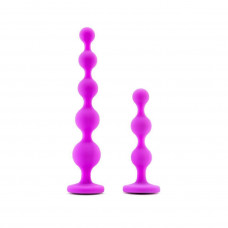Комплект анальных стимуляторов с кристаллами Pink Vibe