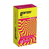 Презервативы GANZO Extase №12 точечные, ребристые, анатомической формы -1 уп (12 шт)