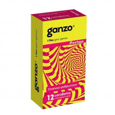 Презервативы GANZO Extase №12 точечные, ребристые, анатомической формы -1 уп (12 шт)