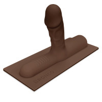 Насадка реалистичная шоколадного цвета для премиум секс-машины BRONCO COWGIRL