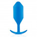 Профессиональная пробка для ношения B-vibe Snug Plug 5 синяя