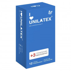 Классические презервативы Unilatex® Natural Plain 1 уп (12+3 шт)