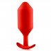 Профессиональная пробка для ношения B-vibe Snug Plug 6 красная
