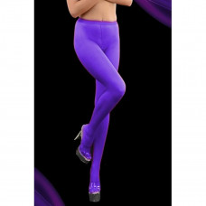 Ярко-фиолетовые колготы с вырезом в зоне бикини