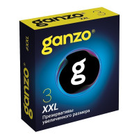 Презервативы GANZO XXL Black Edition №3 увеличенного размера -1 уп (3 шт)