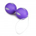 Фиолетовые с белыми вставками шарики для тренировок Wiggle Duo Kegel Ball