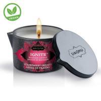 Массажное масло-свеча IGNITE massage oil candle strawberry dreams 170 г
