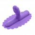 Фиолетовая насадка с блестками для премиум секс-машины UNICORN UNI HORN COWGIRL