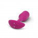 Профессиональная пробка для ношения с вибрацией розовая B-Vibe Vibrating Snug Plug 2