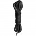 Нейлоновая черная веревка Black Bondage Rope 5 м для связывания