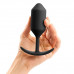 Профессиональная пробка для ношения B-vibe Snug Plug 3 черная