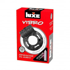 Luxe VIBRO Виброкольцо + презерватив Африканский Эль Дьябло 1шт.