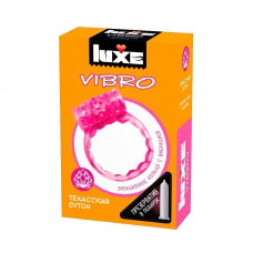 Luxe VIBRO Виброкольцо + презерватив Техасский бутон 1шт.