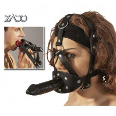 BDSM Маска для головы с фаллоимитатором ZADO