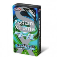 Презервативы SAGAMI Xtreme Mint 10шт. латексные со вкусом мяты
