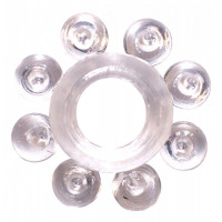 Кольцо для эрекции со стимулирующими шариками Bubbles - Lola Toys, 4.5 см