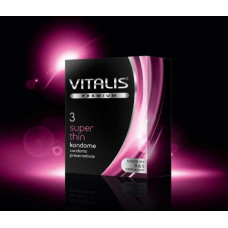 Ультратонкие презервативы Vitalis Premium, 3 шт