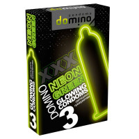 Luxe Domino Neon - 3 светящихся презерватива, 3 шт